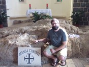 The rock on which Jesus cooked breakfast and by which he restored Peter to leadership in the Church.