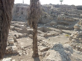 The ruins of Mt. Megiddo in Israel