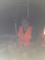 My mom and her crabbing spear