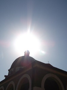 A cool shot I got of the Church of the Beatitudes 