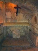 Jerome's tomb, under the Church of the Nativity