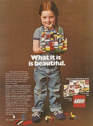 A Lego ad from the 1980s. Hard to imagine this in any magazines today, isn't it?