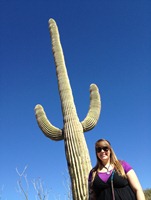 Amanda and the Saguaro cactus of Tucson